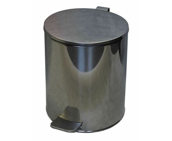 Ведро с педалью 15 литров (хром) | Интернет магазин мебели и декора LifeDekor