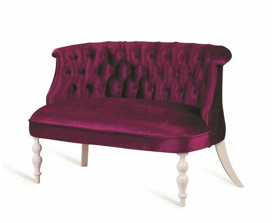 Диван Бархат (эмаль белая / 26 - темно-розовый), изображение 2 | Интернет магазин мебели и декора LifeDekor