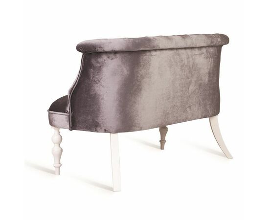 Диван Бархат (эмаль белая / 36 - голубовато-серый), изображение 3 | Интернет магазин мебели и декора LifeDekor