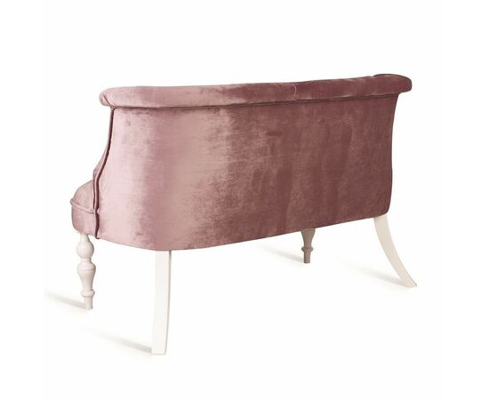 Диван Бархат (эмаль белая / 24 - розовый), изображение 3 | Интернет магазин мебели и декора LifeDekor