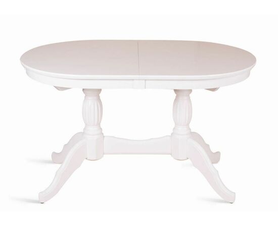 Стол обеденный овальный раздвижной Лилия-1300 (белая эмаль) | Интернет магазин мебели и декора LifeDekor
