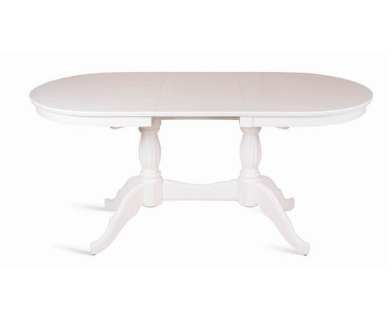 Стол обеденный овальный раздвижной Лилия-1300 (белая эмаль), изображение 2 | Интернет магазин мебели и декора LifeDekor