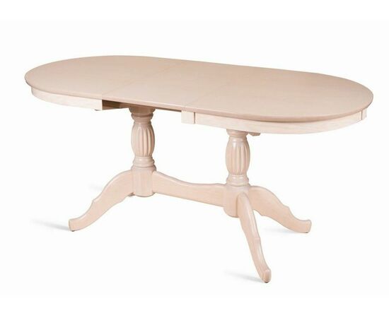 Стол обеденный овальный раздвижной Лилия-1300 (беленый дуб), изображение 3 | Интернет магазин мебели и декора LifeDekor