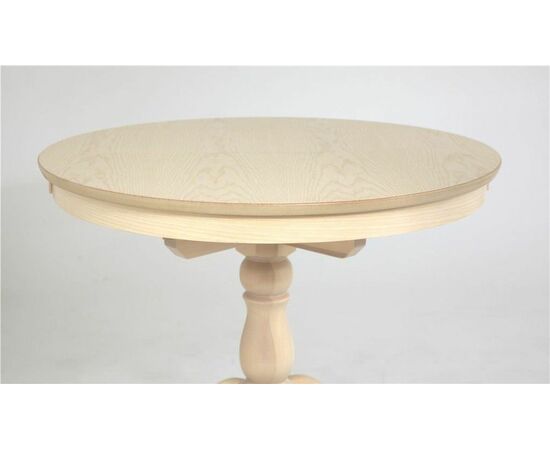 Стол обеденный Круглый-0090 (беленый дуб), изображение 2 | Интернет магазин мебели и декора LifeDekor