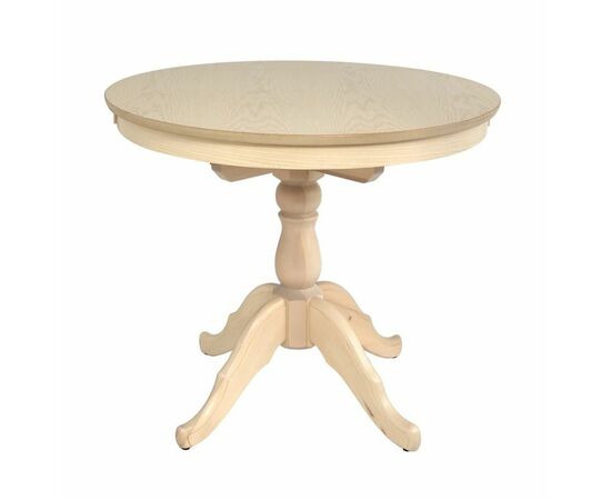 Стол обеденный Круглый-0090 (беленый дуб) | Интернет магазин мебели и декора LifeDekor