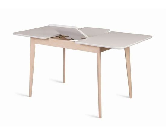 Стол прямоугольный Рэй-1200 (беленый дуб / белая эмаль), изображение 3 | Интернет магазин мебели и декора LifeDekor