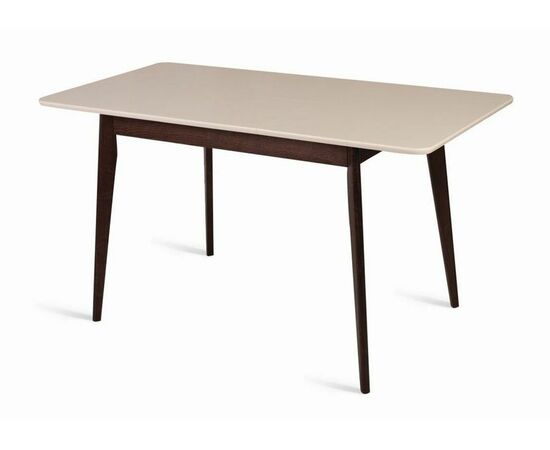 Стол обеденный прямоугольный Рэй-1200 (темный тон / слоновая кость 9001), изображение 2 | Интернет магазин мебели и декора LifeDekor