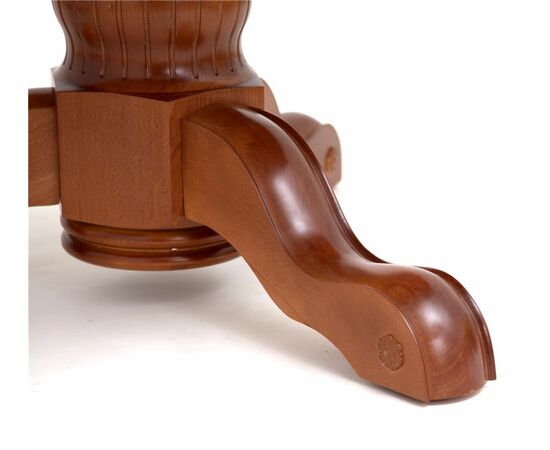 Стол обеденный круглый раздвижной Милорд (110х160) Орех, изображение 3 | Интернет магазин мебели и декора LifeDekor