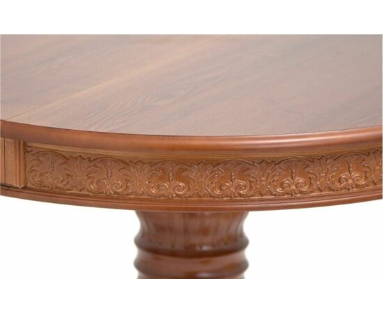 Стол обеденный круглый раздвижной Милорд (110х160) Орех, изображение 2 | Интернет магазин мебели и декора LifeDekor