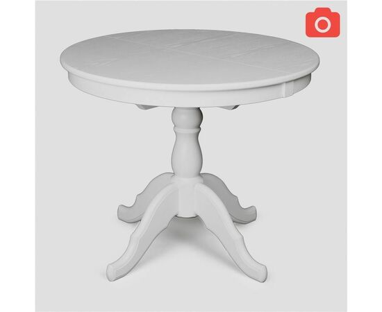 Стол обеденный Круглый-0090 (слоновая кость 9001), изображение 3 | Интернет магазин мебели и декора LifeDekor