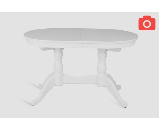 Стол обеденный овальный Лилия-1300 (слоновая кость 9001), изображение 4 | Интернет магазин мебели и декора LifeDekor