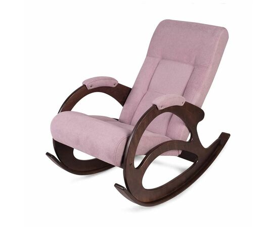 Кресло-качалка К-5 (темный тон / 08 - розовый) | Интернет магазин мебели и декора LifeDekor