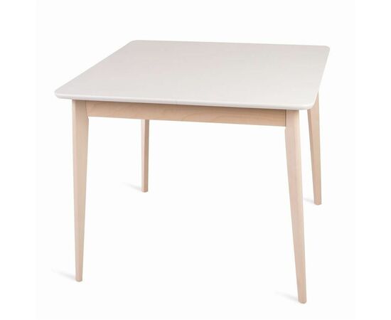 Стол обеденный Рэй-0090 (беленый дуб / белая эмаль) Квадратный, изображение 2 | Интернет магазин мебели и декора LifeDekor