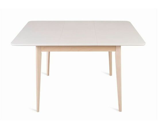 Стол обеденный Рэй-0090 (беленый дуб / белая эмаль) Квадратный, изображение 3 | Интернет магазин мебели и декора LifeDekor