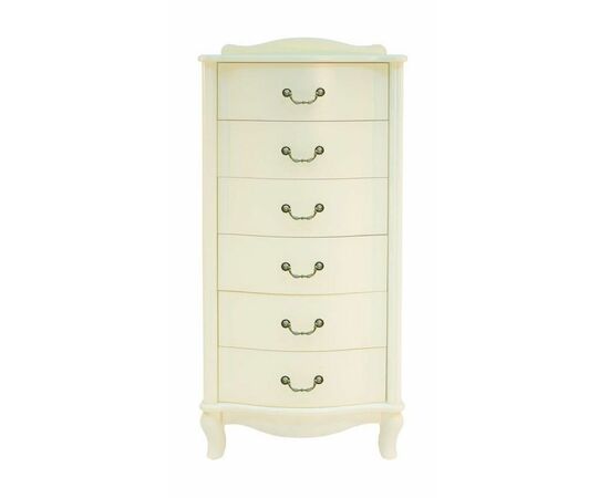 Комод "Джульетта" узкий 6 ящ. (дуб шампань) Вис, изображение 2 | Интернет магазин мебели и декора LifeDekor