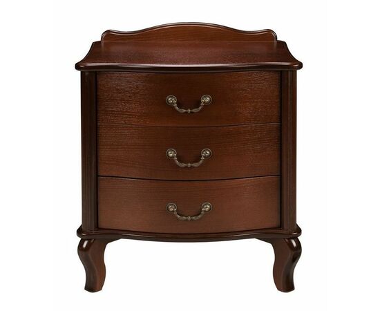 Тумбочка прикроватная "Джульетта" 3 ящ. (орех) Вис | Интернет магазин мебели и декора LifeDekor