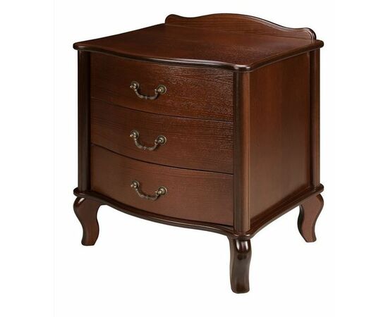 Тумбочка прикроватная "Джульетта" 3 ящ. (орех) Вис, изображение 2 | Интернет магазин мебели и декора LifeDekor