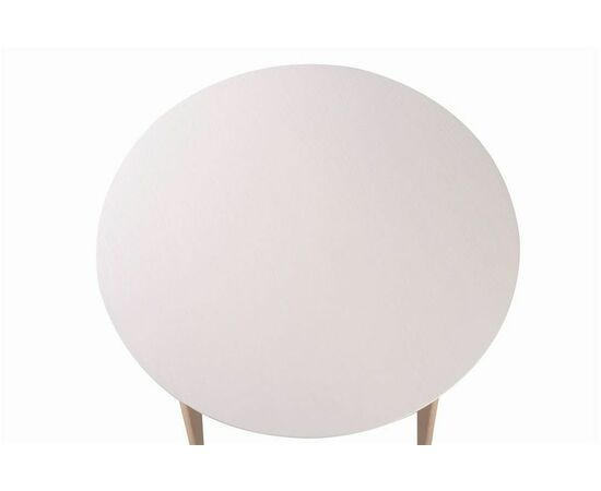 Стол Рэй-d900 круглый (беленый дуб / белая эмаль), изображение 4 | Интернет магазин мебели и декора LifeDekor