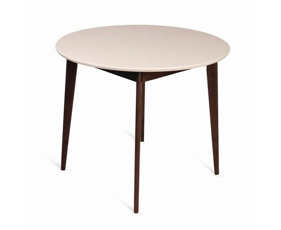 Стол Рэй-d900 круглый (темный тон / слоновая кость 9001), изображение 3 | Интернет магазин мебели и декора LifeDekor