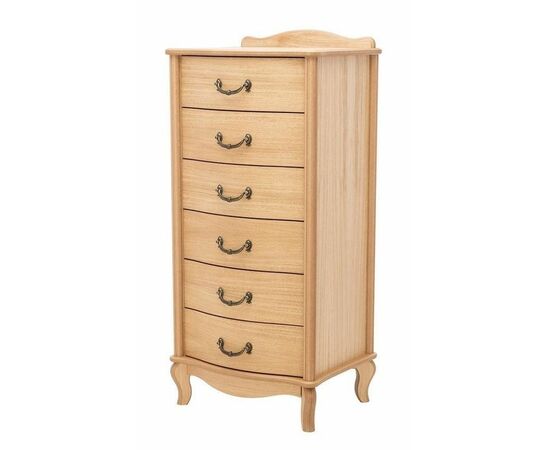 Комод "Джульетта" узкий 6 ящ. (светлый дуб) Вис | Интернет магазин мебели и декора LifeDekor