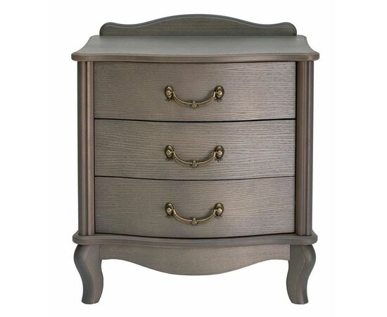 Тумбочка прикроватная "Джульетта" 3 ящ. (серый ясень) Вис, изображение 2 | Интернет магазин мебели и декора LifeDekor