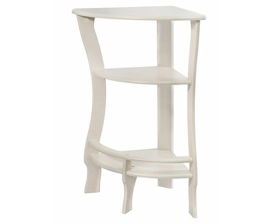 Этажерка угловая "Грейс" (молочный дуб ) Вис, изображение 2 | Интернет магазин мебели и декора LifeDekor