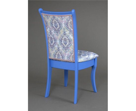 Стул Визит-1 (цвет Лаванда/ массив/гобелен Дамаск бело-голубой 3), изображение 2 | Интернет магазин мебели и декора LifeDekor