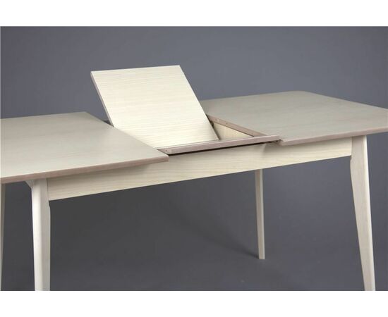 Стол обеденный прямоугольный раздвижной Рэй-1200 (беленый дуб / беленый дуб), изображение 2 | Интернет магазин мебели и декора LifeDekor