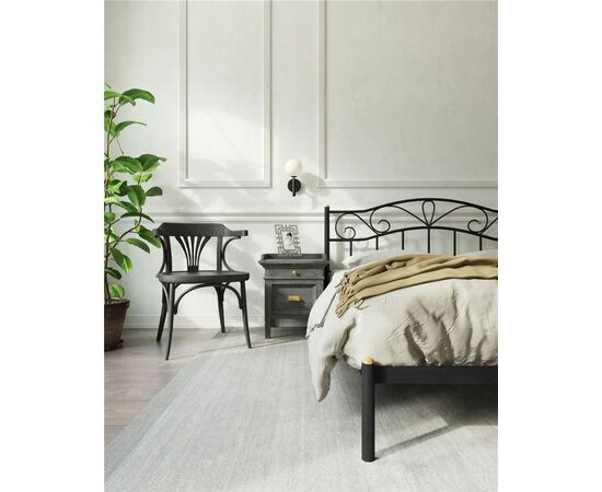 Кровать Глэдис без изножья (140х200/ноги металл/цвет Чёрный), изображение 2 | Интернет магазин мебели и декора LifeDekor