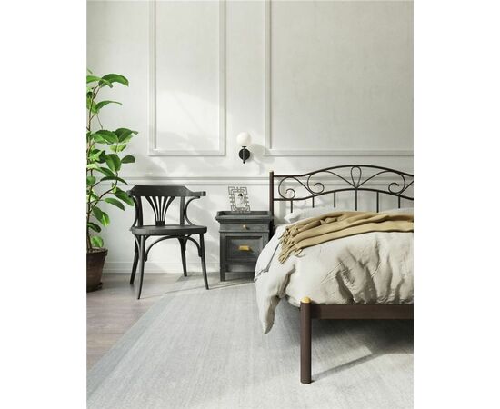 Кровать Глэдис без изножья (140х200/ноги металл/цвет Коричневый бархат), изображение 2 | Интернет магазин мебели и декора LifeDekor