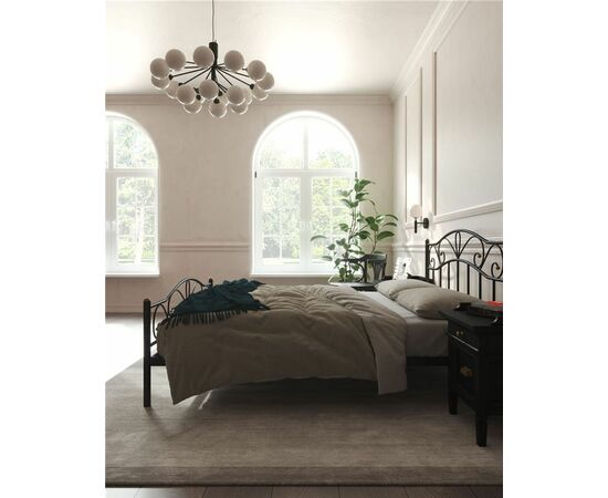 Кровать с изножьем Глэдис  (140х200/ноги металл/цвет Чёрный), изображение 3 | Интернет магазин мебели и декора LifeDekor