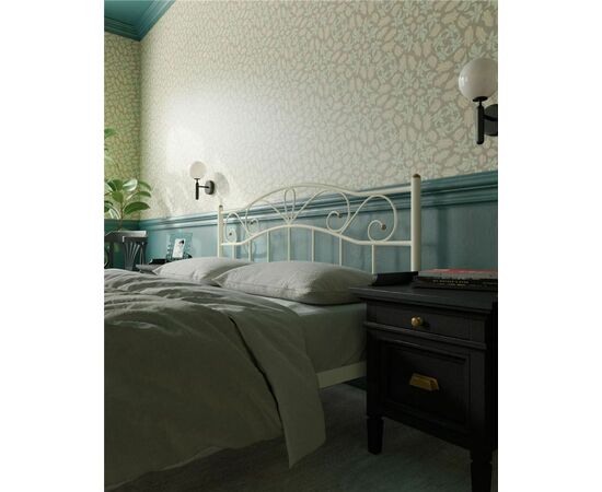 Кровать Глэдис без изножья (160х200/ноги металл/цвет Бежевый), изображение 3 | Интернет магазин мебели и декора LifeDekor