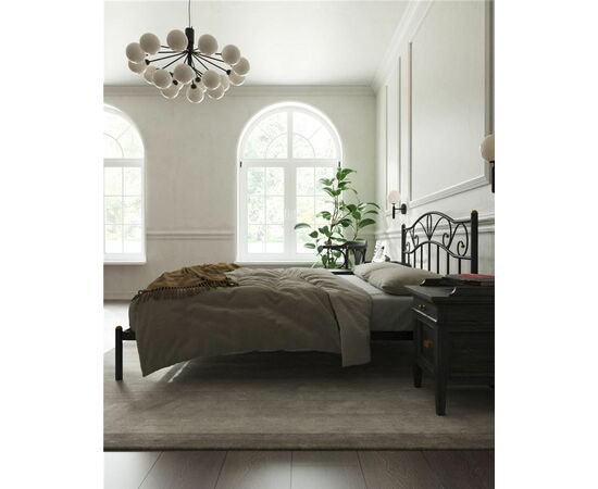 Кровать Глэдис без изножья (160х200/ноги металл/цвет Чёрный), изображение 2 | Интернет магазин мебели и декора LifeDekor