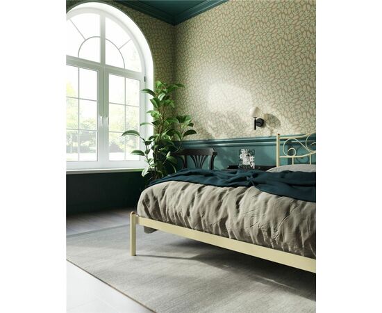 Кровать "Глэдис" без изножья (120х200/ноги металл/цвет Бежевый), изображение 2 | Интернет магазин мебели и декора LifeDekor