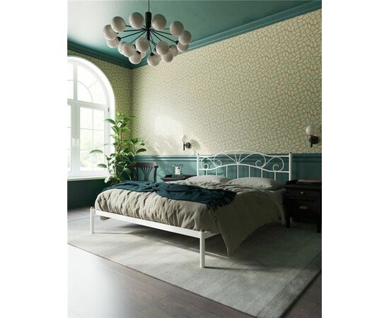 Кровать "Глэдис" без изножья (120х200/ноги металл/цвет Белый) | Интернет магазин мебели и декора LifeDekor