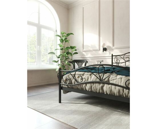 Кровать с изножьем "Глэдис"  (120х200/ноги металл/цвет Чёрный), изображение 5 | Интернет магазин мебели и декора LifeDekor