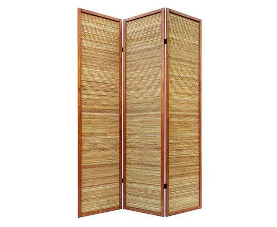 Ширма 1010-3 (каркас-орех/бамбук-коньяк) | Интернет магазин мебели и декора LifeDekor