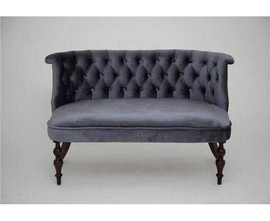 Диван Бархат (темный тон / 36 - голубовато-серый) | Интернет магазин мебели и декора LifeDekor