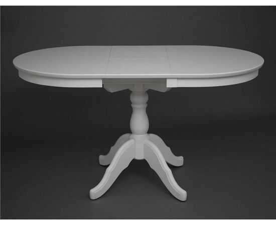 Стол обеденный Овальный-0110 110(145)х82х80 (слоновая кость 9001), изображение 2 | Интернет магазин мебели и декора LifeDekor