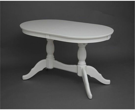 Стол обеденный овальный Лилия-1300 (слоновая кость 9001), изображение 2 | Интернет магазин мебели и декора LifeDekor