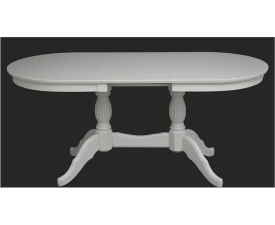 Стол обеденный овальный Лилия-1300 (слоновая кость 9001), изображение 3 | Интернет магазин мебели и декора LifeDekor