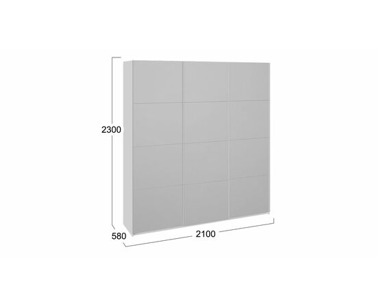 Шкаф-купе 3-х дверный «Траст», изображение 2 | Интернет магазин мебели и декора LifeDekor