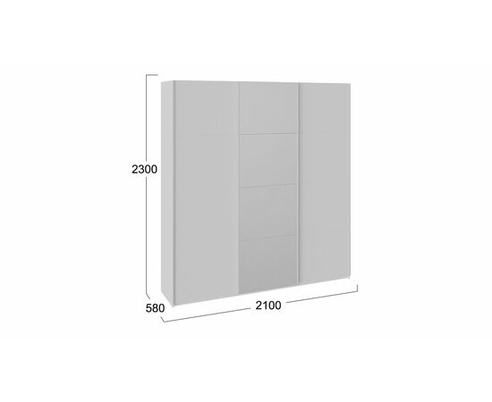 Шкаф-купе 3-х дверный «Траст», изображение 2 | Интернет магазин мебели и декора LifeDekor