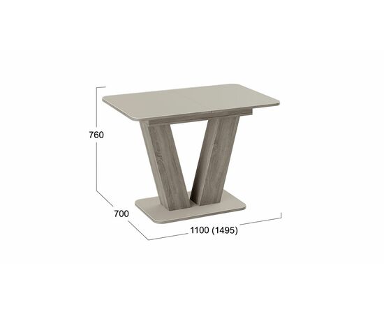 Стол раздвижной «Чинзано» Тип 1, изображение 2 | Интернет магазин мебели и декора LifeDekor