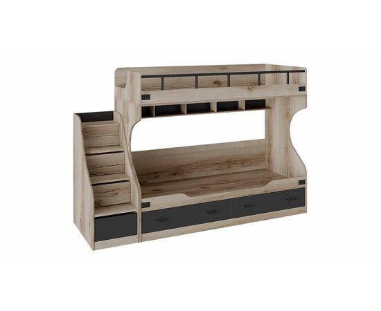 Кровать двухъярусная с приставной лестницей «Окланд» | Интернет магазин мебели и декора LifeDekor