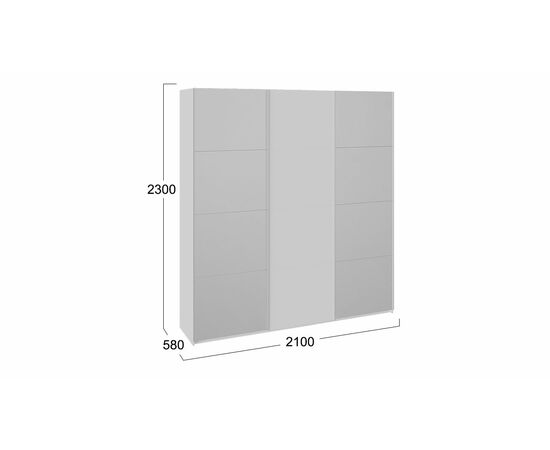 Шкаф-купе 3-х дверный «Траст», изображение 2 | Интернет магазин мебели и декора LifeDekor