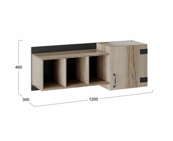 Шкаф навесной «Окланд», изображение 2 | Интернет магазин мебели и декора LifeDekor