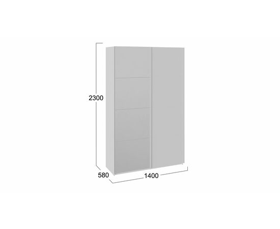 Шкаф-купе 2-х дверный «Траст», изображение 2 | Интернет магазин мебели и декора LifeDekor