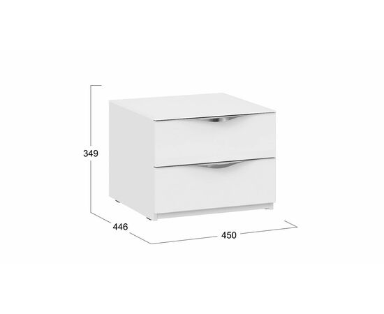 Тумба прикроватная с 2 ящиками «Глосс», изображение 2 | Интернет магазин мебели и декора LifeDekor