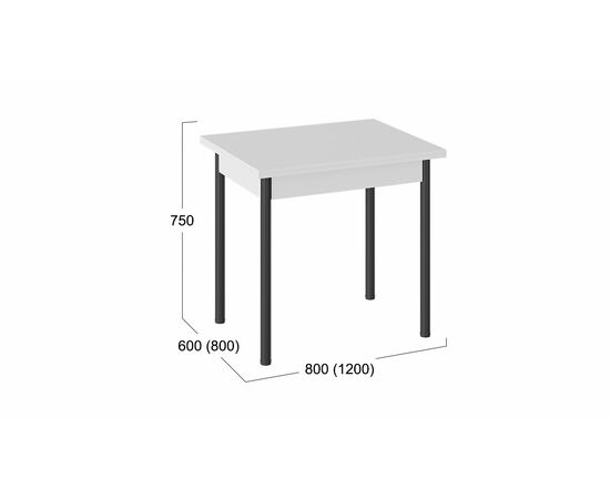 Стол «Родос» Тип 2 с опорой d40, изображение 2 | Интернет магазин мебели и декора LifeDekor